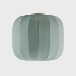 Lindby Helin plafondlamp, blauw, stof, Ø 35 cm