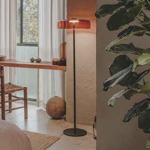 LEDS-C4 LED vloerlamp Levels 1-laags, amber, glas, CCT