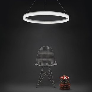 LEDS-C4 LED hanglamp CIRC Rond, Ø 100 cm, wit, aluminium