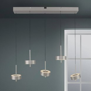 Q-Smart-Home Paul Neuhaus SMART+ hanglamp Q-Rotate, aluminium 5-lamps.
