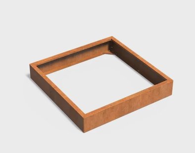 Cortenstaal plantenbak CARREZ Connect 120x120x20cm.