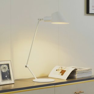 Lindby Corali tafellamp, wit, metaal, hoogte 64cm