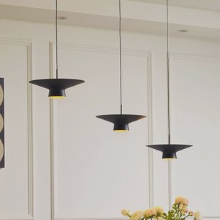 Lindby LED hanglamp Norvind, 6-lamps, zwart, metaal