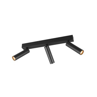 Trio Lighting Ambala LED plafondspot, 3-lamps, zwart, metaal, CCT, dimbaar