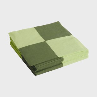 HAY Pattern Dinner Check servet 40x40 cm 20-pack Light green-dusty green L