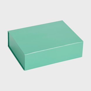 HAY Colour Storage XS doos met deksel 16,5x22,5 cm Emerald green