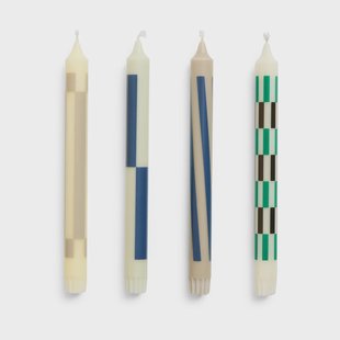 HAY Pattern kaarsen mix 4-pack Cream-dark