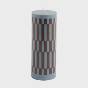 HAY Column Candle blokkaars medium 20 cm Anthrachite-bordeaux