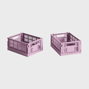 HAY HAY Colour Crate Mini 2-pack 13x17 cm Dusty rose