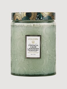 Handgemaakte geurkaars Japonica Collection (cade hout, verbena &amp; lavendel)