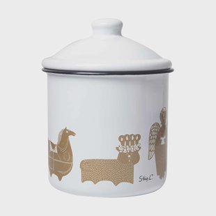 Pluto Design Stig L Gingerbread pot Wit-goud