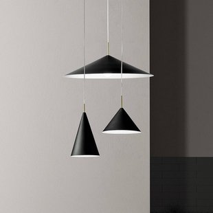 miloox by Sforzin Samoi hanglamp, 3-lamps, metaal, zwart, gedecentraliseerd