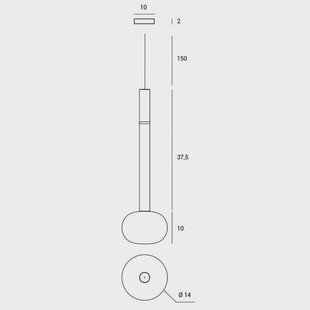 miloox by Sforzin Hanglamp Mose, goud, kaphoogte 48 cm, 1-lamp, glas