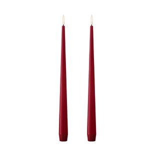 ester & erik ester & erik taper kaars LED 2-pack 36 Winter Berry , 30 cm