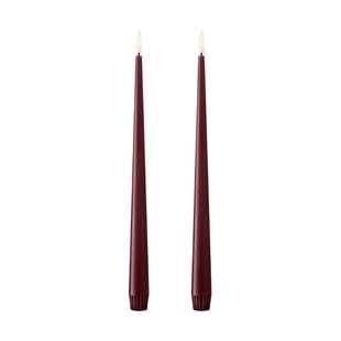 ester & erik ester & erik taper kaars LED 2-pack 44/2 Deep Wine , 30 cm ester & erik ester & erik taper kaars LED 2-pack 44/2 Deep Wine , 30 cm