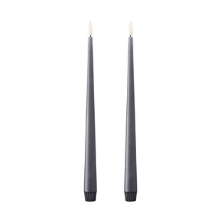 ester & erik ester & erik taper kaars LED 2-pack 74 Dark Slate , 30 cm