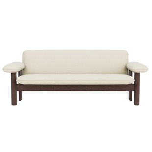 Audo Copenhagen Brasilia 2-zits Bank Donker Eiken Baru 0200 White