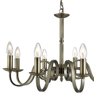 Searchlight Richmond - luster - Ø 65 x 94 cm - antiek messing