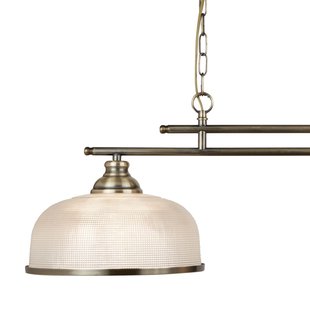 Searchlight Bistro II - hanglamp - 75 x 27 x 80 cm - antiek messing