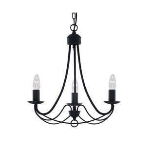 Searchlight Maypole - luster - Ø 46 x 100 cm - zwart