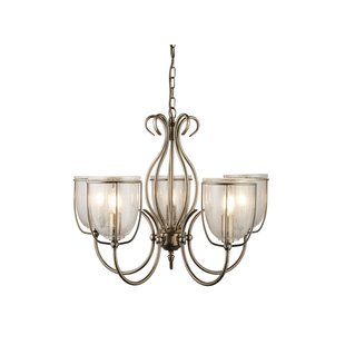 Searchlight Silhouette - luster - Ø 52 x 100 cm - antiek messing