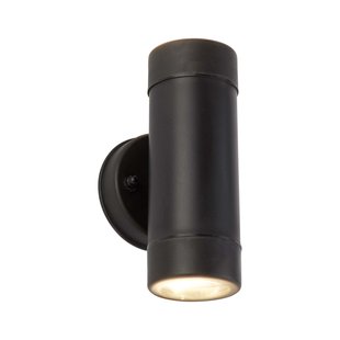 Searchlight Oakham - buiten wandverlichting - 8 x 16 cm - IP44 - zwart