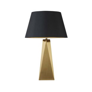 Searchlight Maldon - tafellamp - Ø 33 x 58 cm - zwart en goud