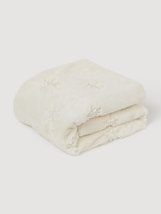 Fluffy knuffeldeken Nari met wintermotief