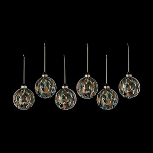 Scandi Living Overcast kerstbal Ø8 cm 6-pack Groen