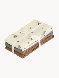 Hydrofiel doek Bicycles van biokatoen, 3-delig