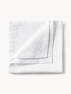 Stoffen servetten Hollyn met winters motief, 4 stuks