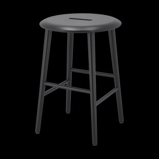 1898 Norrabo kruk 45 cm Zwart gelakt eiken