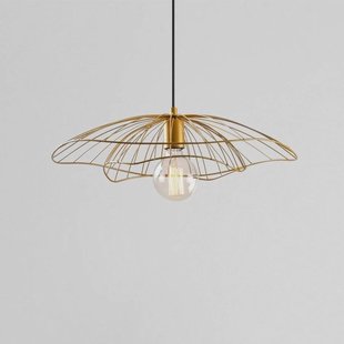 Opviq Hanglamp Tel 6502, goudkleurig, metaal, Ø 50 cm