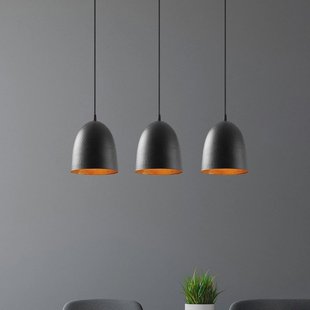 Opviq Hanglamp Tattoo 6173, zwart, metaal 3-lamps lineair