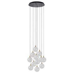 Lucide Gisela 12 Cluster Hanglamp LED Rond&Oslash;61 Transparant