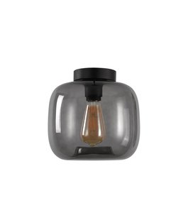 Artdelight Preston - plafondverlichting - Ø 24 x 23 cm - gerookt