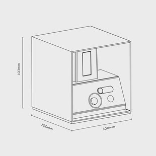 Calex Akku LED oplaadbare sensor buitenwandlamp, Up/Down, zwart