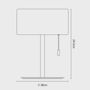 Calex LED tafellamp, IP44, trekschakelaar