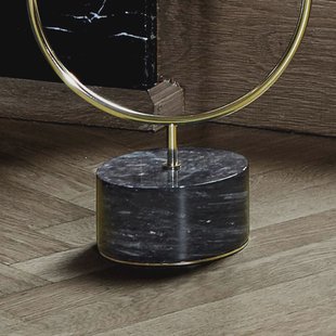 AYTM Grasil kandelaar, goud/zwart, breedte 25 cm, marmer