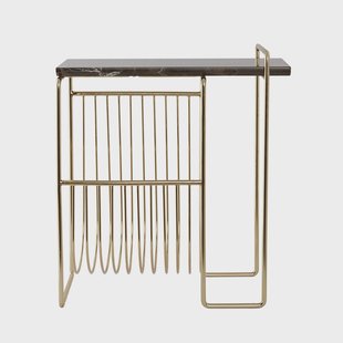 AYTM Tijdschriftenrek Sino, bijzettafel, goudkleurig