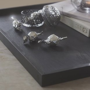 AYTM dienblad Unity, zwart, lengte 52 cm, breedte 52 cm, hout