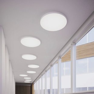 LOOM DESIGN LED plafondlamp Lucia, wit, Ø 60 cm aluminium