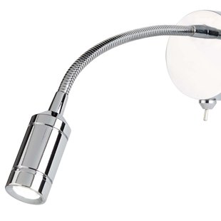 Searchlight LED Adjustable Wall Lights - wandverlichting met schakelaar - 7 x 24 cm - 1W LED incl. - chroom