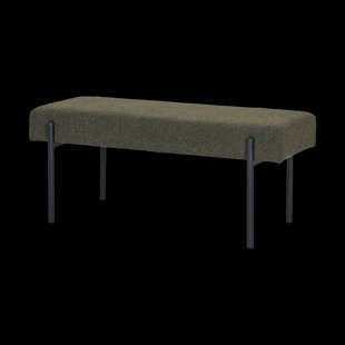 Marianna bouclé bankje donkergroen - 100 x 42,5 cm