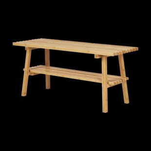 Mike bamboe bankje naturel - 70 x 45 cm