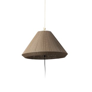 Faro Saigon - draagbare lamp met stekker - Ø 19 x 38 cm - IP65 - bruin