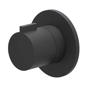 Afbouwdeel IVY Pact 3-Weg Stop-Omstel Symmetry Met Rond Rozet Mat Zwart PED