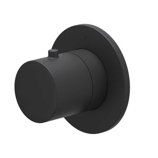 Afbouwdeel IVY Bond Flow-Through Stopkraan Symmetry Met Rond Rozet Mat Zwart PED