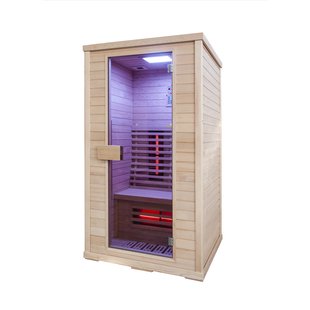 Infraroodsauna Elite Wellness Premiumline Finland 110x100x200 cm Hemlock Hout