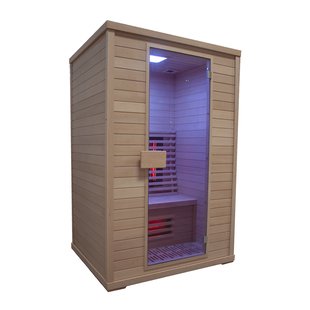 Infraroodsauna Elite Wellness Premiumline Litouwen 130x110x200 cm Hemlock Hout